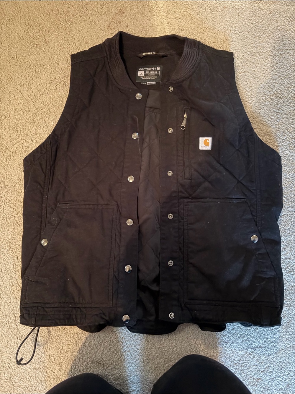 Carhartt Black Relaxed Fit Work Jacket